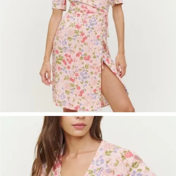 NWT Size Small Reformation Laurent Wrap Dress - Picture 11 of 11